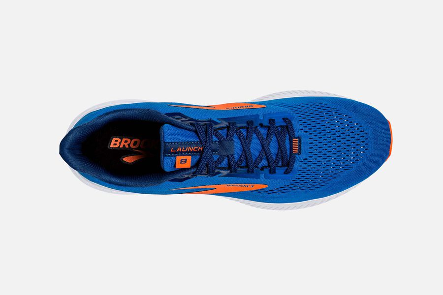 Brooks Launch 8 Road Running Shoes Mens Blue/Orange 435978-WMK